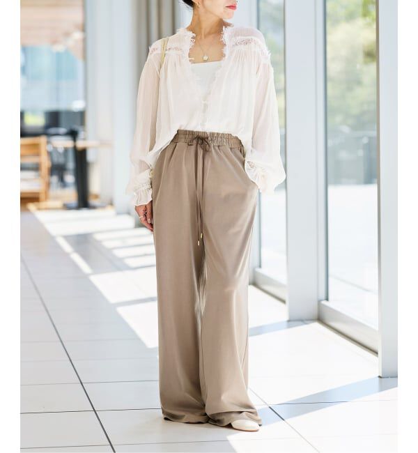 IENA LA BOUCLE「《予約》IENA LA BOUCLE 楊柳レースブラウス」|シャツ・ブラウス|