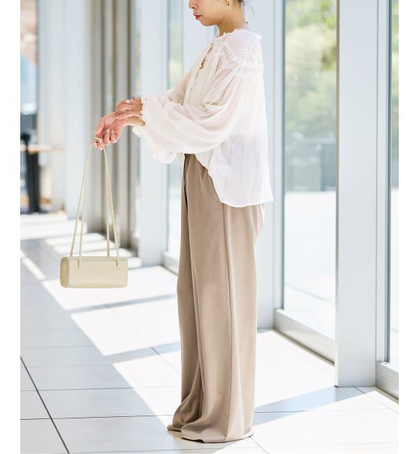 IENA LA BOUCLE「《予約》IENA LA BOUCLE 楊柳レースブラウス」|シャツ・ブラウス|