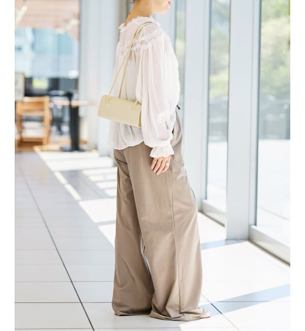 IENA LA BOUCLE「《予約》IENA LA BOUCLE 楊柳レースブラウス」|シャツ・ブラウス|