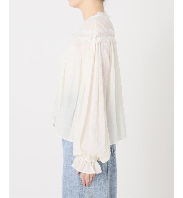 IENA LA BOUCLE「《予約》IENA LA BOUCLE 楊柳レースブラウス」|シャツ・ブラウス|