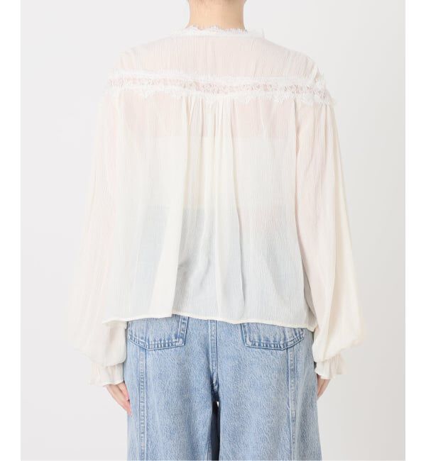 IENA LA BOUCLE「《予約》IENA LA BOUCLE 楊柳レースブラウス」|シャツ・ブラウス|