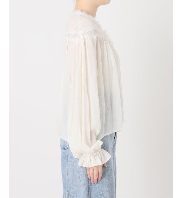 IENA LA BOUCLE「《予約》IENA LA BOUCLE 楊柳レースブラウス」|シャツ・ブラウス|