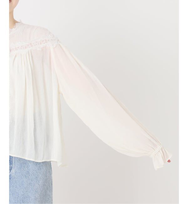 IENA LA BOUCLE「《予約》IENA LA BOUCLE 楊柳レースブラウス」|シャツ・ブラウス|