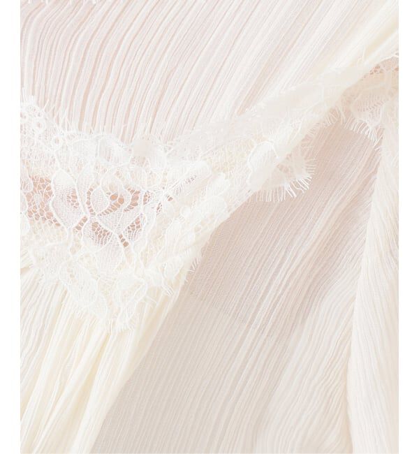 IENA LA BOUCLE「《予約》IENA LA BOUCLE 楊柳レースブラウス」|シャツ・ブラウス|