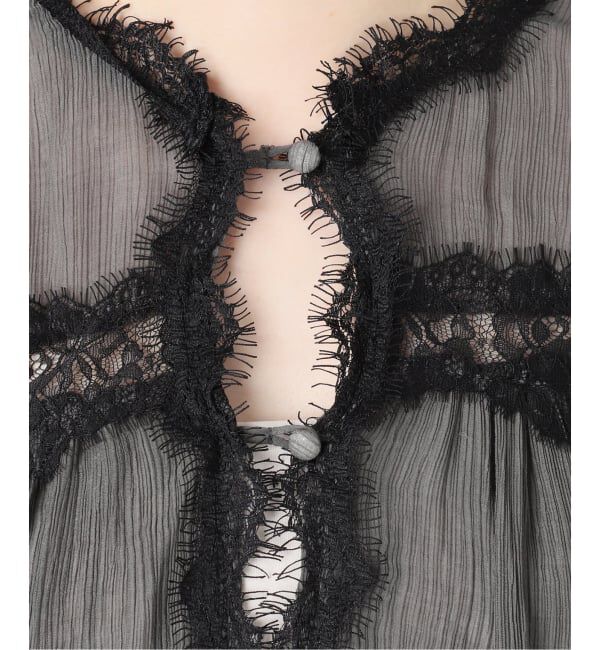 IENA LA BOUCLE「《予約》IENA LA BOUCLE 楊柳レースブラウス」|シャツ・ブラウス|