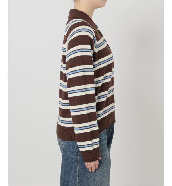 IENA LA BOUCLE「《予約》《手洗い可》IENA LA BOUCLE マルチボーダーラガーシャツニット」|ニット・セーター|