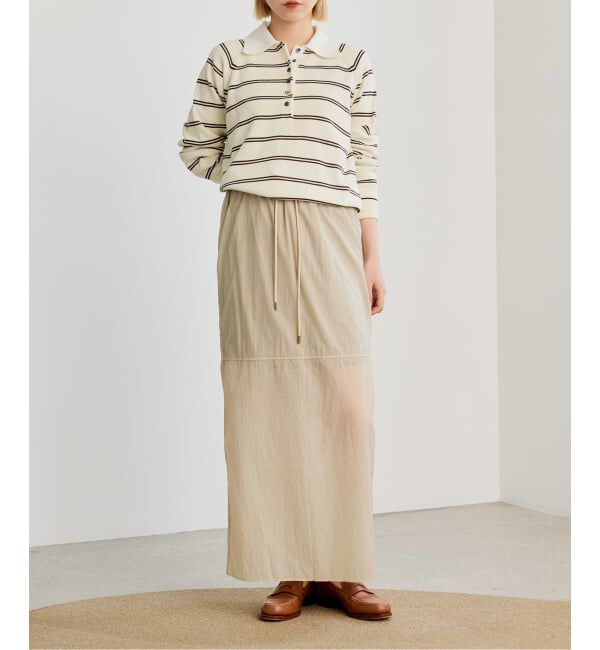 IENA LA BOUCLE「《予約》《手洗い可》IENA LA BOUCLE マルチボーダーラガーシャツニット」|ニット・セーター|