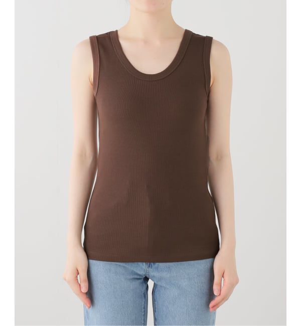 IENA「《追加2/UVカット》テレコストレッチフレンチノースリーブ」|Tシャツ・カットソー|