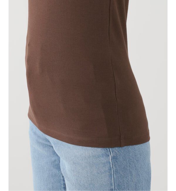 IENA「《追加2/UVカット》テレコストレッチフレンチノースリーブ」|Tシャツ・カットソー|