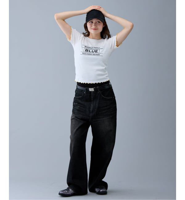 Paris Saint-Germain「【EVA*PSG】 JP  PATTERND BLUE TEE」|Tシャツ・カットソー|