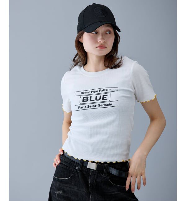 Paris Saint-Germain「【EVA*PSG】 JP  PATTERND BLUE TEE」|Tシャツ・カットソー|