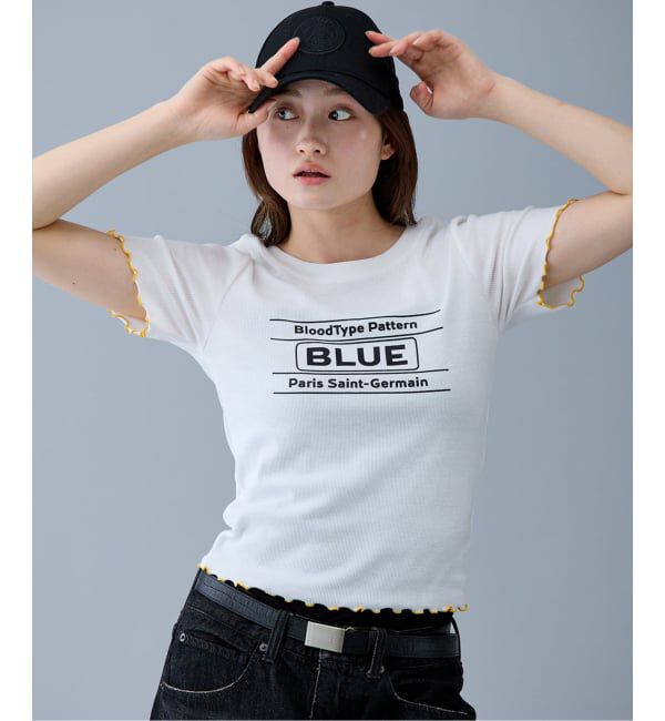 Paris Saint-Germain「【EVA*PSG】 JP  PATTERND BLUE TEE」|Tシャツ・カットソー|