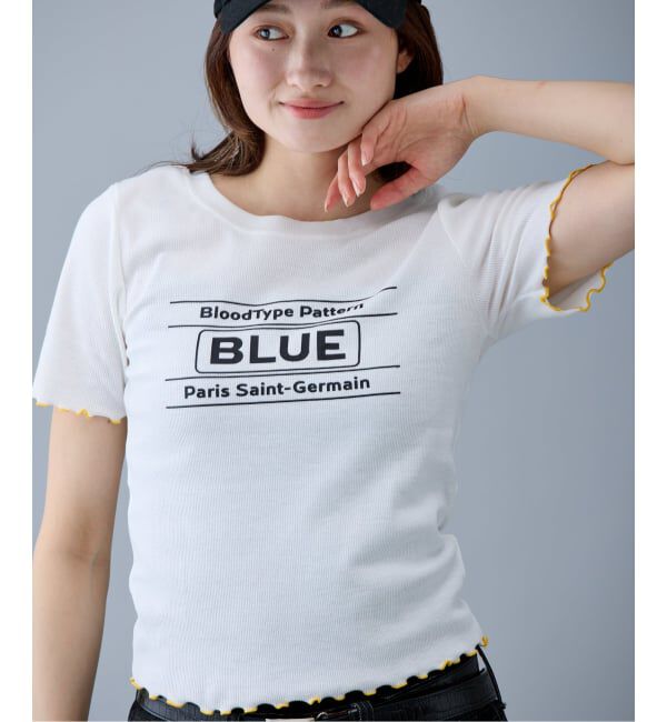 Paris Saint-Germain「【EVA*PSG】 JP  PATTERND BLUE TEE」|Tシャツ・カットソー|