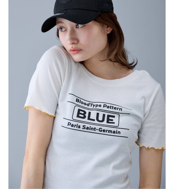 Paris Saint-Germain「【EVA*PSG】 JP  PATTERND BLUE TEE」|Tシャツ・カットソー|