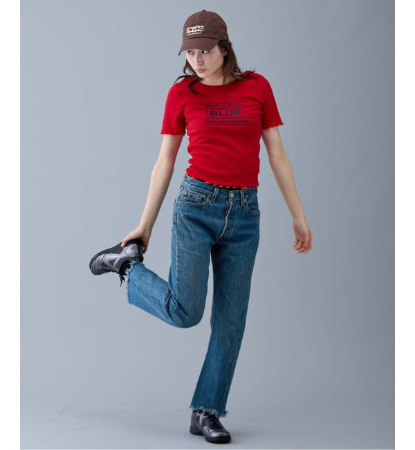 Paris Saint-Germain「【EVA*PSG】 JP  PATTERND BLUE TEE」|Tシャツ・カットソー|