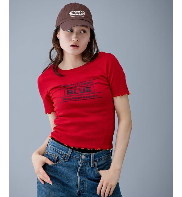 Paris Saint-Germain「【EVA*PSG】 JP  PATTERND BLUE TEE」|Tシャツ・カットソー|