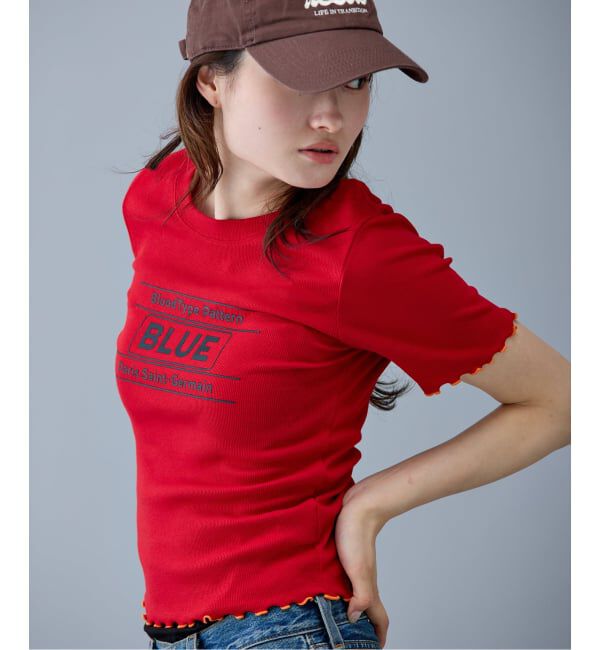 Paris Saint-Germain「【EVA*PSG】 JP  PATTERND BLUE TEE」|Tシャツ・カットソー|