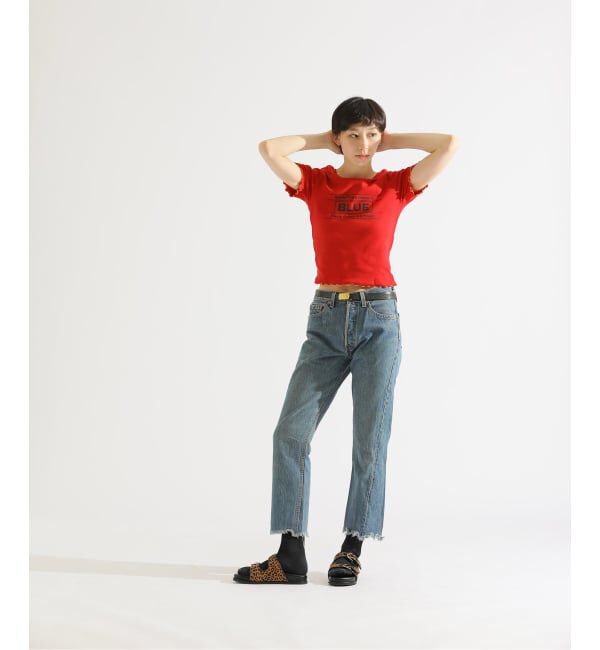 Paris Saint-Germain「【EVA*PSG】 JP  PATTERND BLUE TEE」|Tシャツ・カットソー|