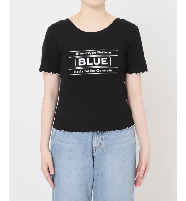 Paris Saint-Germain「【EVA*PSG】 JP  PATTERND BLUE TEE」|Tシャツ・カットソー|