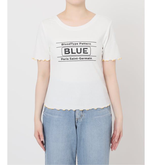 Paris Saint-Germain「【EVA*PSG】 JP  PATTERND BLUE TEE」|Tシャツ・カットソー|