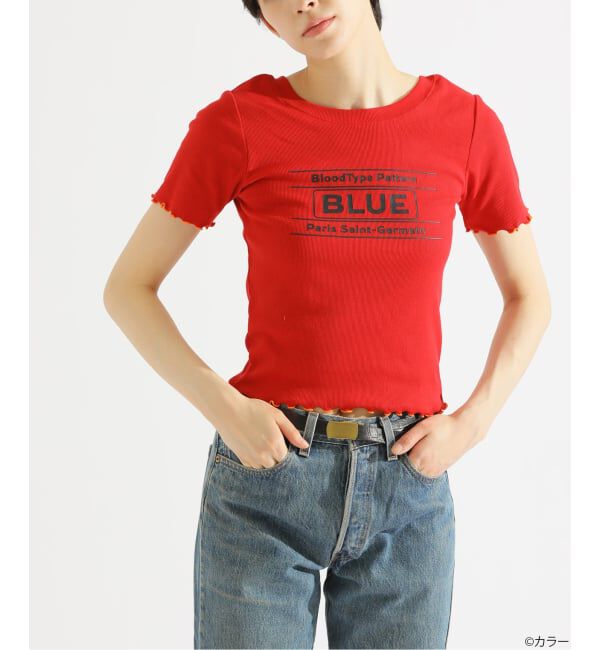 Paris Saint-Germain「【EVA*PSG】 JP  PATTERND BLUE TEE」|Tシャツ・カットソー|