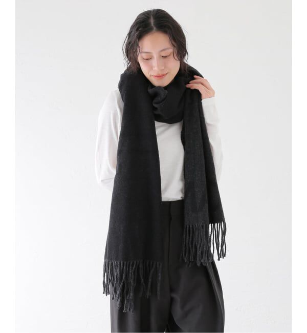 PULP「GANNI / ガニー Fringed Wool Scarf」|バンダナ・スカーフ|