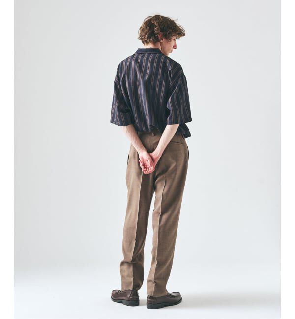 417 EDIFICE「【EVALET / エバレット】メッシュ 2タックパンツ "セットアップ着用可能"」|スラックス|
