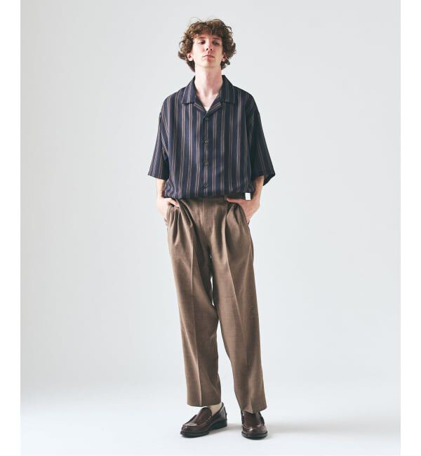 417 EDIFICE「【EVALET / エバレット】メッシュ 2タックパンツ "セットアップ着用可能"」|スラックス|