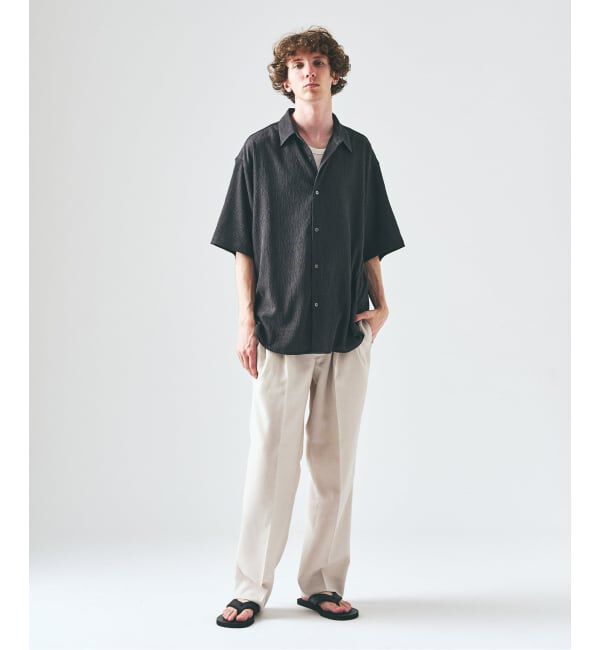 417 EDIFICE「【EVALET / エバレット】メッシュ 2タックパンツ "セットアップ着用可能"」|スラックス|