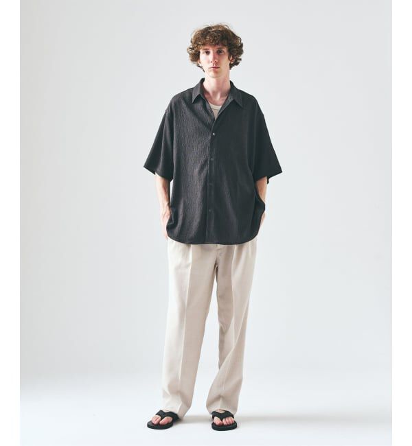 417 EDIFICE「【EVALET / エバレット】メッシュ 2タックパンツ "セットアップ着用可能"」|スラックス|