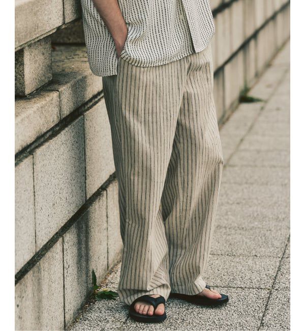 417 EDIFICE「LE JAPON ATELIER SN サックパンツ」|スラックス|