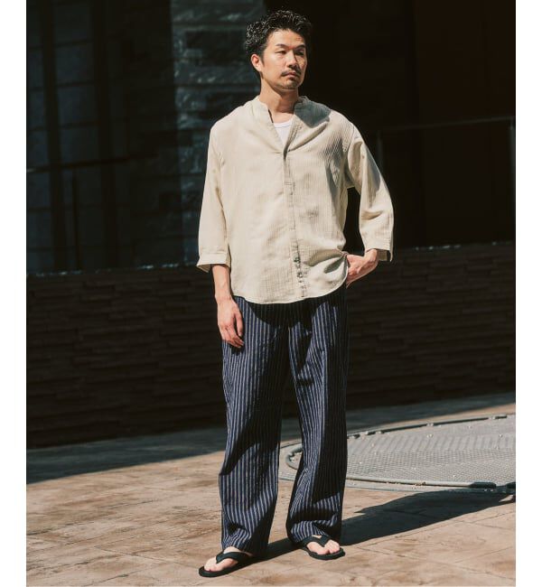 417 EDIFICE「LE JAPON ATELIER SN サックパンツ」|スラックス|