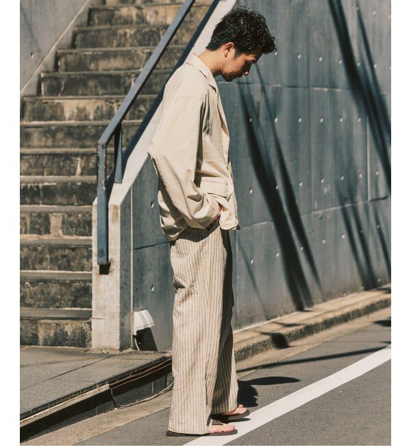 417 EDIFICE「LE JAPON ATELIER SN サックパンツ」|スラックス|