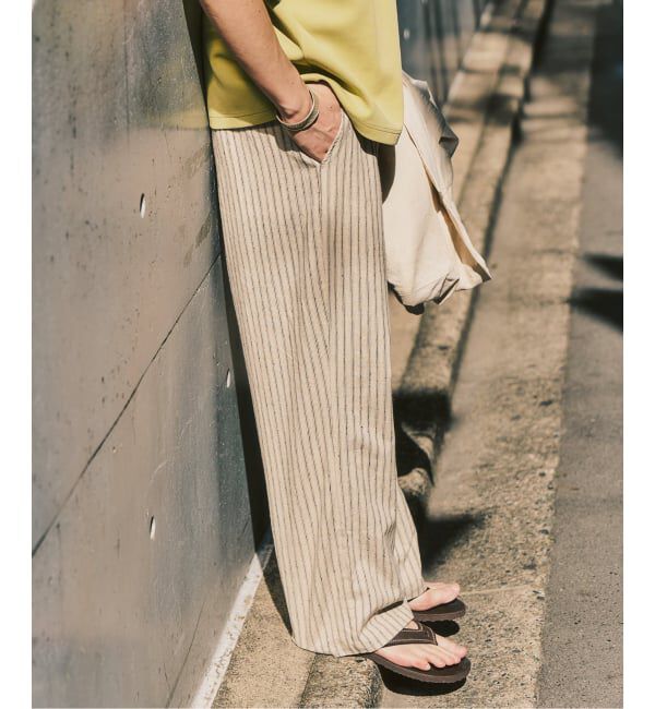 417 EDIFICE「LE JAPON ATELIER SN サックパンツ」|スラックス|