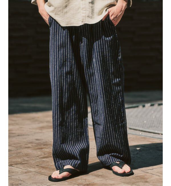 417 EDIFICE「LE JAPON ATELIER SN サックパンツ」|スラックス|