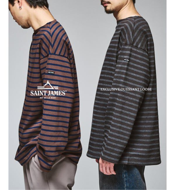 417 EDIFICE「SAINT JAMES for EDIFICE 別注 ウエッソン ルーズ ボーダー」|Tシャツ・カットソー|