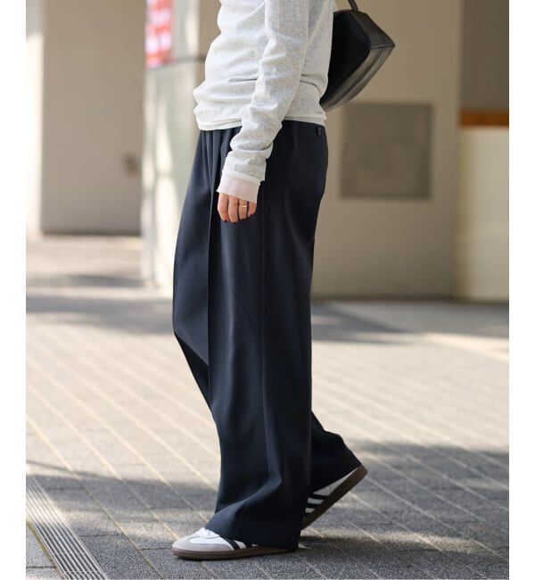 JOURNAL STANDARD relume「《追加7》マットウースフレアタックパンツ」|スラックス|