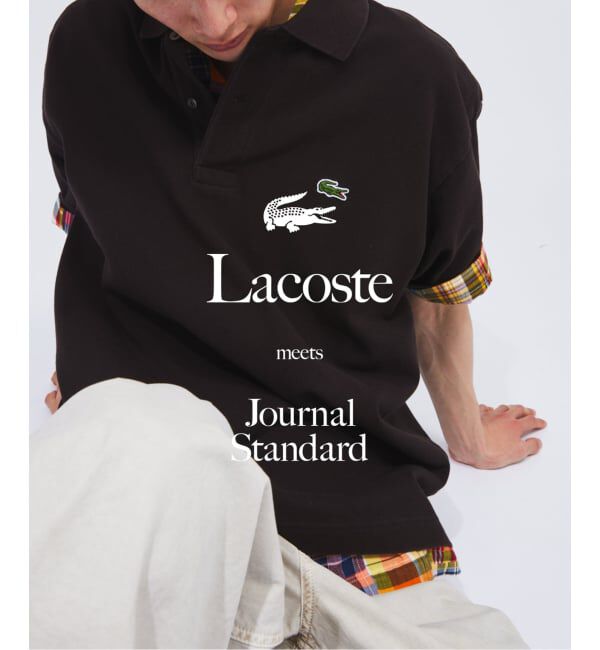 JOURNAL STANDARD「LACOSTE / ラコステ 別注 ヘビー ピケ ポロシャツ」|ポロシャツ|ブラウン