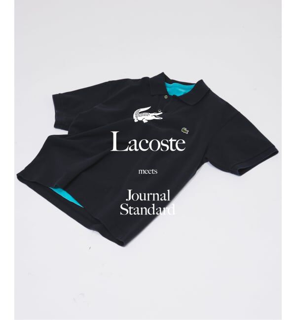JOURNAL STANDARD「LACOSTE / ラコステ 別注 ヘビー ピケ ポロシャツ」|ポロシャツ|ネイビー