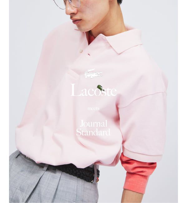 JOURNAL STANDARD「LACOSTE / ラコステ 別注 ヘビー ピケ ポロシャツ」|ポロシャツ|ピンク