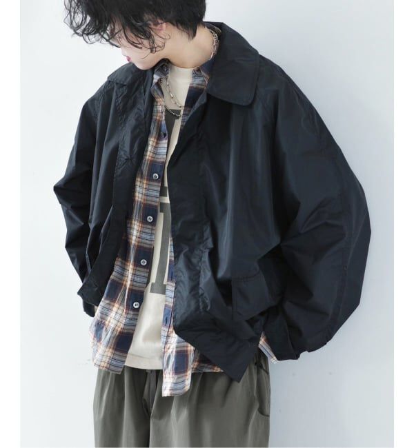 journal standard luxe「【HTS】 NYLON BALMACAAN SHORT COAT」|その他|ブラック