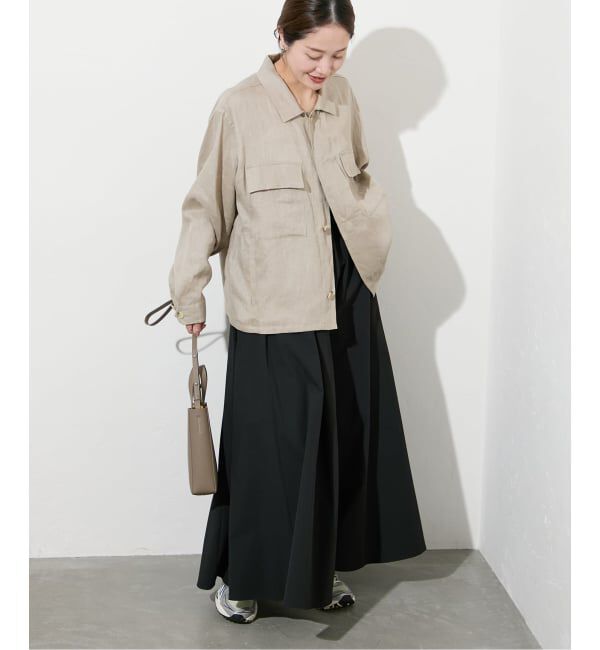 JOURNAL STANDARD「《追加2》【撥水/接触冷感/洗える/UVカット】リネンNYストレッチギャザースカート」|スカート|