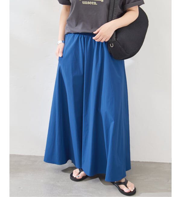 JOURNAL STANDARD「《追加2》【撥水/接触冷感/洗える/UVカット】リネンNYストレッチギャザースカート」|スカート|