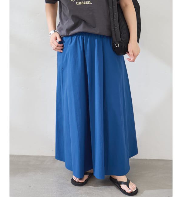 JOURNAL STANDARD「《追加2》【撥水/接触冷感/洗える/UVカット】リネンNYストレッチギャザースカート」|スカート|