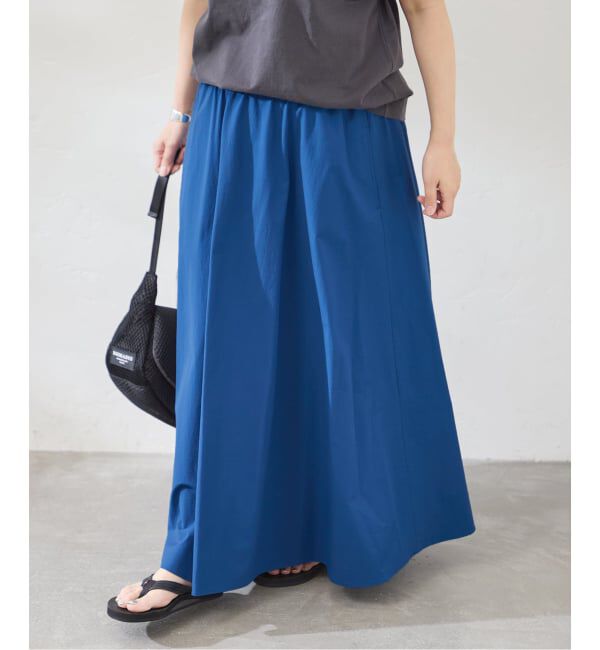 JOURNAL STANDARD「《追加2》【撥水/接触冷感/洗える/UVカット】リネンNYストレッチギャザースカート」|スカート|