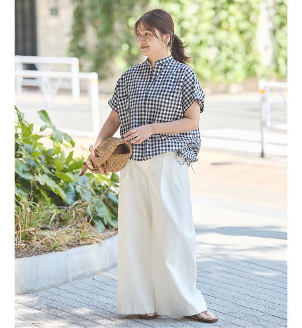 JOURNAL STANDARD「《追加2》ハードマンズリネンコットンフレンチスリーブスキッパーシャツ」|シャツ・ブラウス|