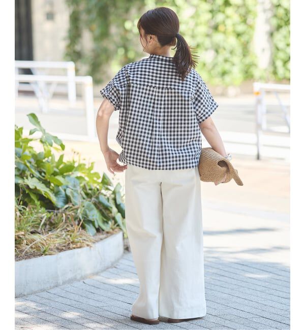 JOURNAL STANDARD「《追加2》ハードマンズリネンコットンフレンチスリーブスキッパーシャツ」|シャツ・ブラウス|