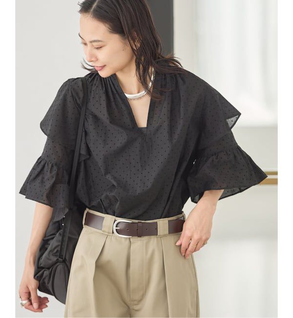 JOURNAL STANDARD「フロッキードットフリル ブラウス」|シャツ・ブラウス|