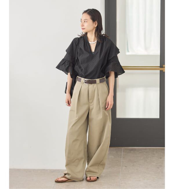 JOURNAL STANDARD「フロッキードットフリル ブラウス」|シャツ・ブラウス|