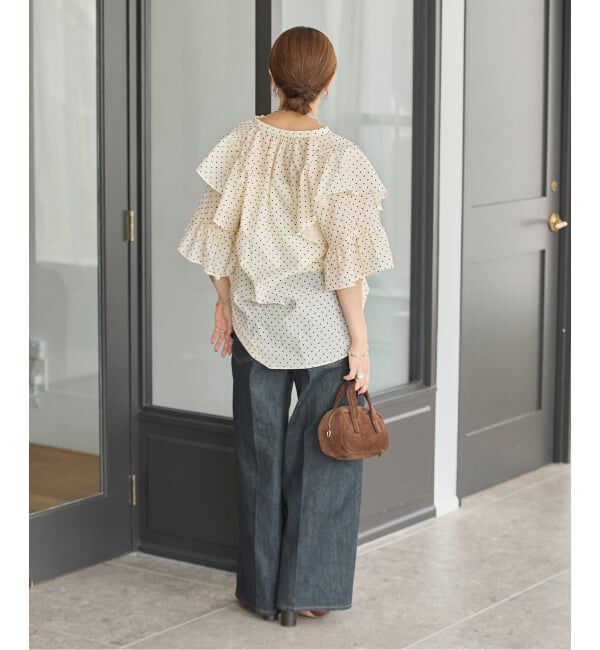 JOURNAL STANDARD「フロッキードットフリル ブラウス」|シャツ・ブラウス|